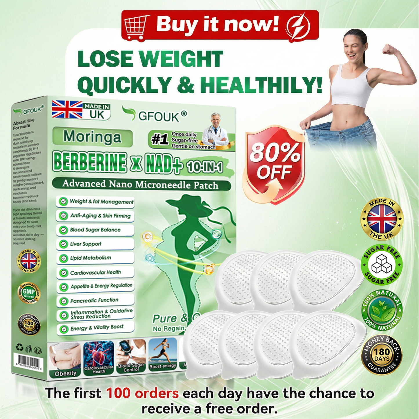 🇬🇧𝑶𝒇𝒇𝒊𝒄𝒊𝒂𝒍 𝑺𝒕𝒐𝒓𝒆  |GFOUК® 10-𝒊𝒏-1 𝑴𝒆𝒕𝒂𝒃𝒐𝒍𝒊𝒄 𝑷𝒂𝒕𝒄𝒉: 𝑴𝒐𝒓𝒊𝒏𝒈𝒂 & 𝑩𝒆𝒓𝒃𝒆𝒓𝒊𝒏𝒆 𝑭𝒂𝒕 𝑺𝒉𝒓𝒆𝒅𝒅𝒆𝒓 + 𝑴𝒂𝒕𝒓𝒊𝒙𝒚𝒍™ 3000 𝑪𝒐𝒍𝒍𝒂𝒈𝒆𝒏 𝑺𝒄𝒖𝒍𝒑𝒕𝒐𝒓 (𝙅𝙪𝙨𝙩 𝙤𝙣𝙘𝙚 𝙖 𝙙𝙖𝙮, 𝙫𝙞𝙨𝙞𝙗𝙡𝙚 𝙘𝙝𝙖𝙣𝙜𝙚𝙨 𝙞𝙣 7 𝙙𝙖𝙮𝙨) 🎁 𝐅𝐨𝐫 𝐨𝐛𝐞𝐬𝐢𝐭𝐲,  🅻🅾🅾🆂🅴 🆂🅺🅸🅽,𝐝𝐢𝐚𝐛𝐞𝐭𝐞𝐬, 𝐬𝐥𝐞𝐞𝐩 𝐚𝐩𝐧𝐞𝐚, 𝐣𝐨𝐢𝐧𝐭 𝐢𝐬𝐬𝐮𝐞𝐬, 𝐚𝐧𝐝 𝐦𝐨𝐫𝐞