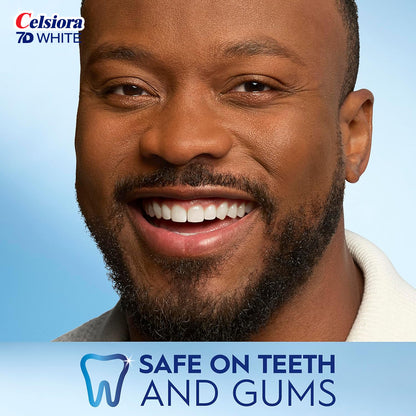 Celsiora 7D Whitestrips Sensitive At-Home Teeth Whitening Kit, 18 Treatments, Gently Removes 15 Years of Stains, Crest Whitestrips, Teeth Whitening Kit